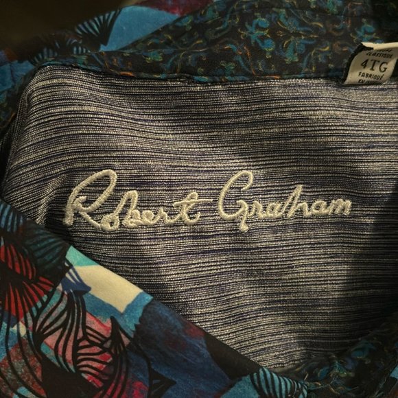 NWT Robert Graham Barley Classic Fit Print Shirt - Picture 8 of 12